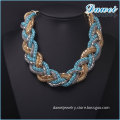 2015 high quality fashion colorful handmade knit charming necklace for USA